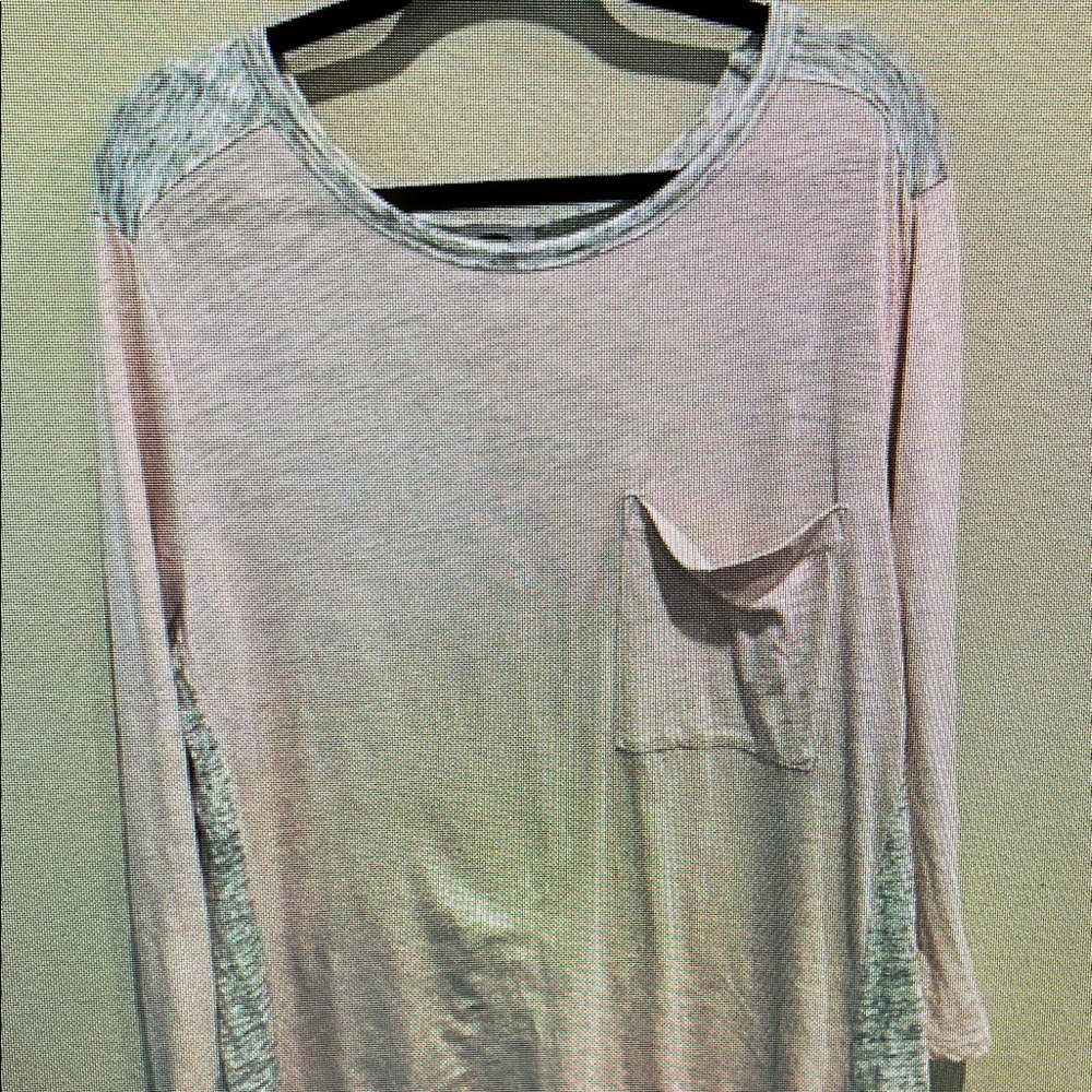 Elegant Pink and Gray Women’s Blouse